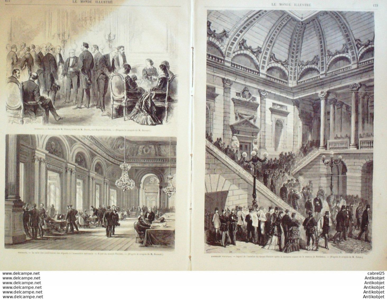 Le Monde Illustré 1871 N°727 Gal Aurelle Paladines Paris Montmartre Puteaux St Cloud Chatillon (92) Bordeaux (33) - 1850 - 1899