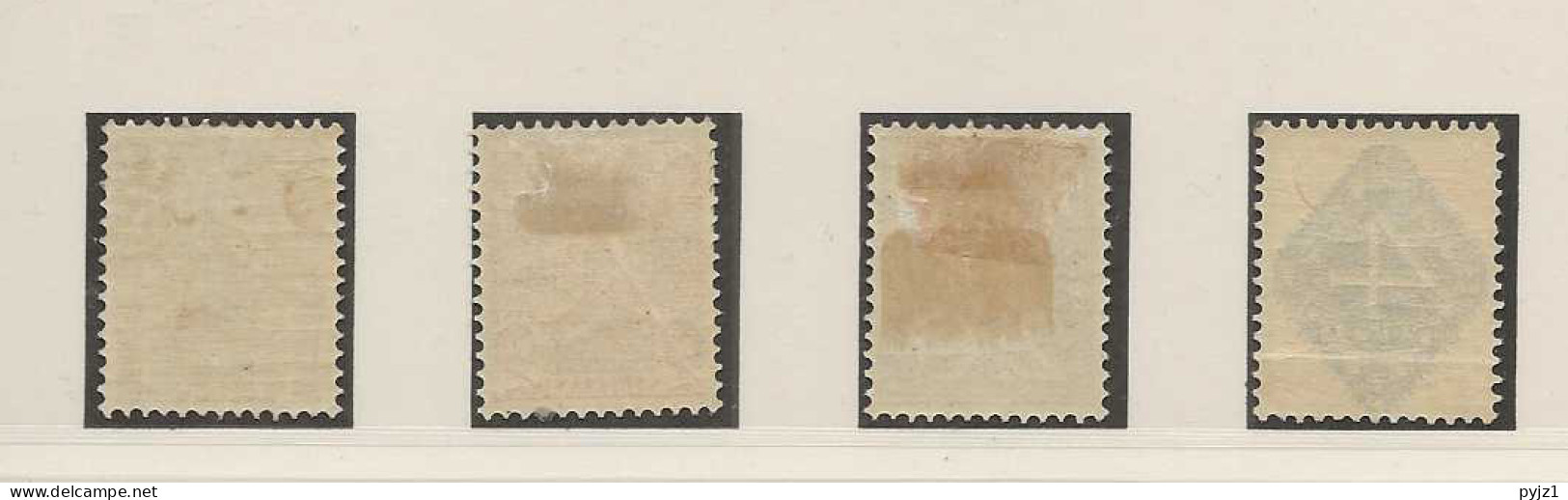 1923 MH/* Nederland NVPH 110-13 - Unused Stamps