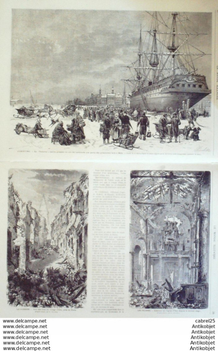 Le Monde Illustré 1871 N°743 Allemagne Hambourg Teutonia Marseille (13) Nd Garde If Issy (92) Angleterre Londres - 1850 - 1899