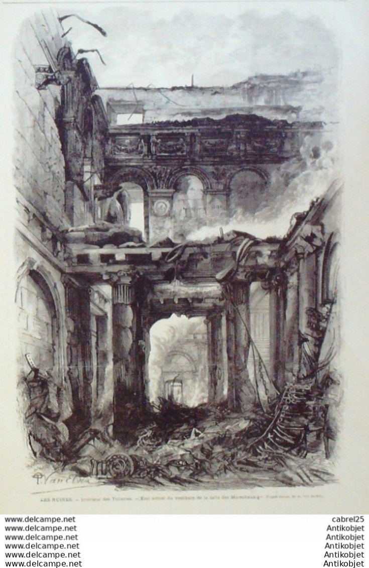 Le Monde Illustré 1871 N°742 Léon Say Paris La Villette Incendie Versailles (78) Vaves D'orangerie - 1850 - 1899