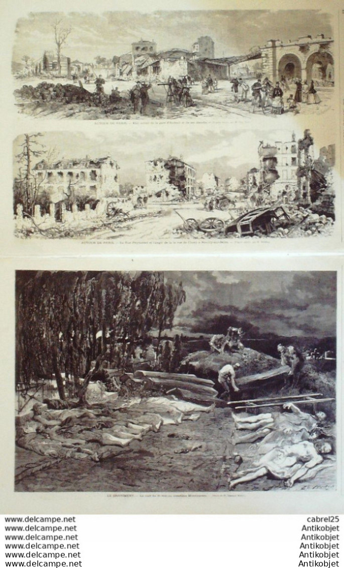 Le Monde Illustré 1871 N°744 Neuilly (92) Belgique Bruxelles Victor Hugo Brest (29) Goulet  - 1850 - 1899