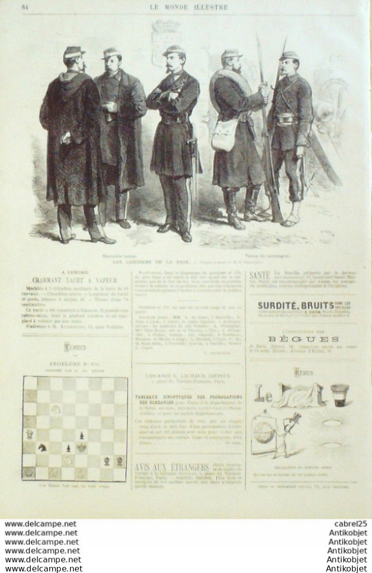 Le Monde Illustré 1871 N°745 Vincennes (94) Indemnité De Guerre Buste Auber Versailles (78)  - 1850 - 1899