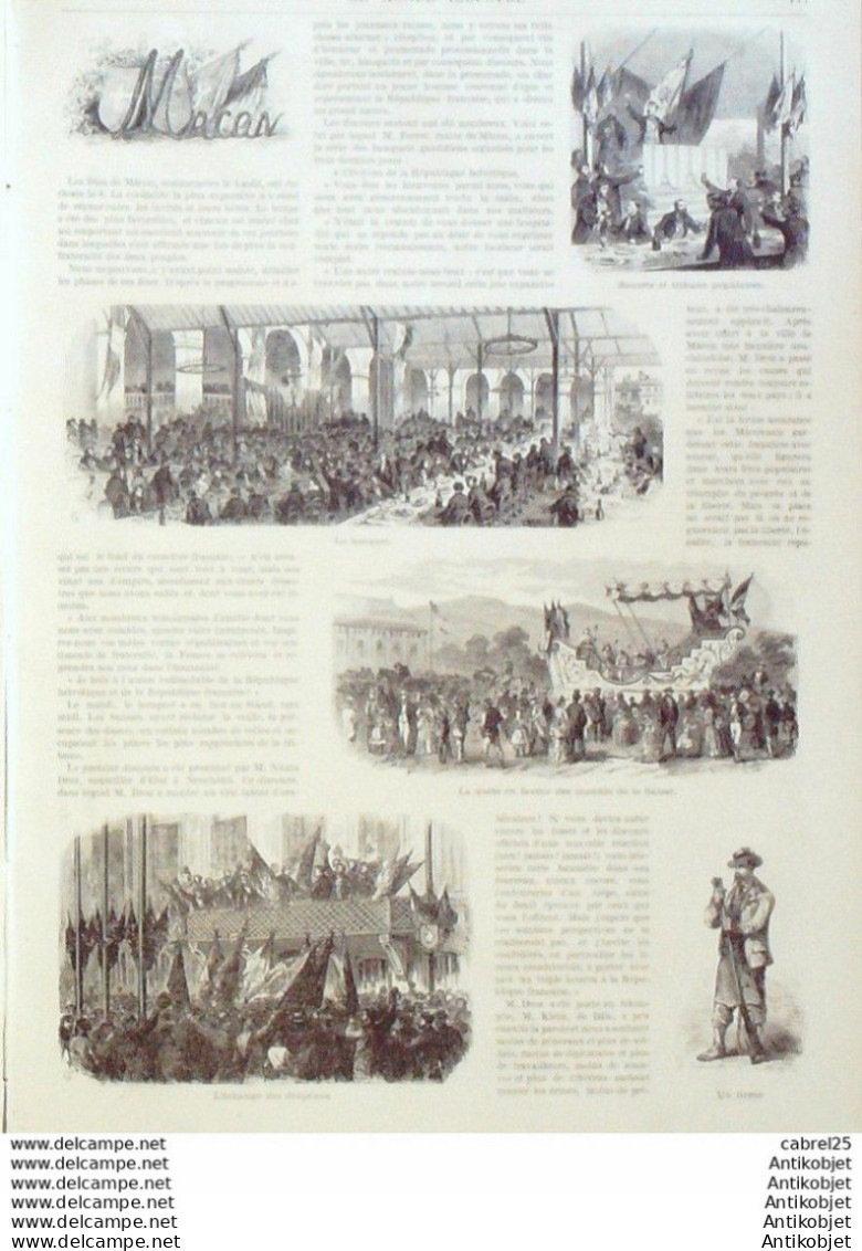 Le Monde Illustré 1871 N°749 Algérie Milanah Djurjura Wissembourg (67) Macon (71) Forbach (57) Irlande Dublin - 1850 - 1899