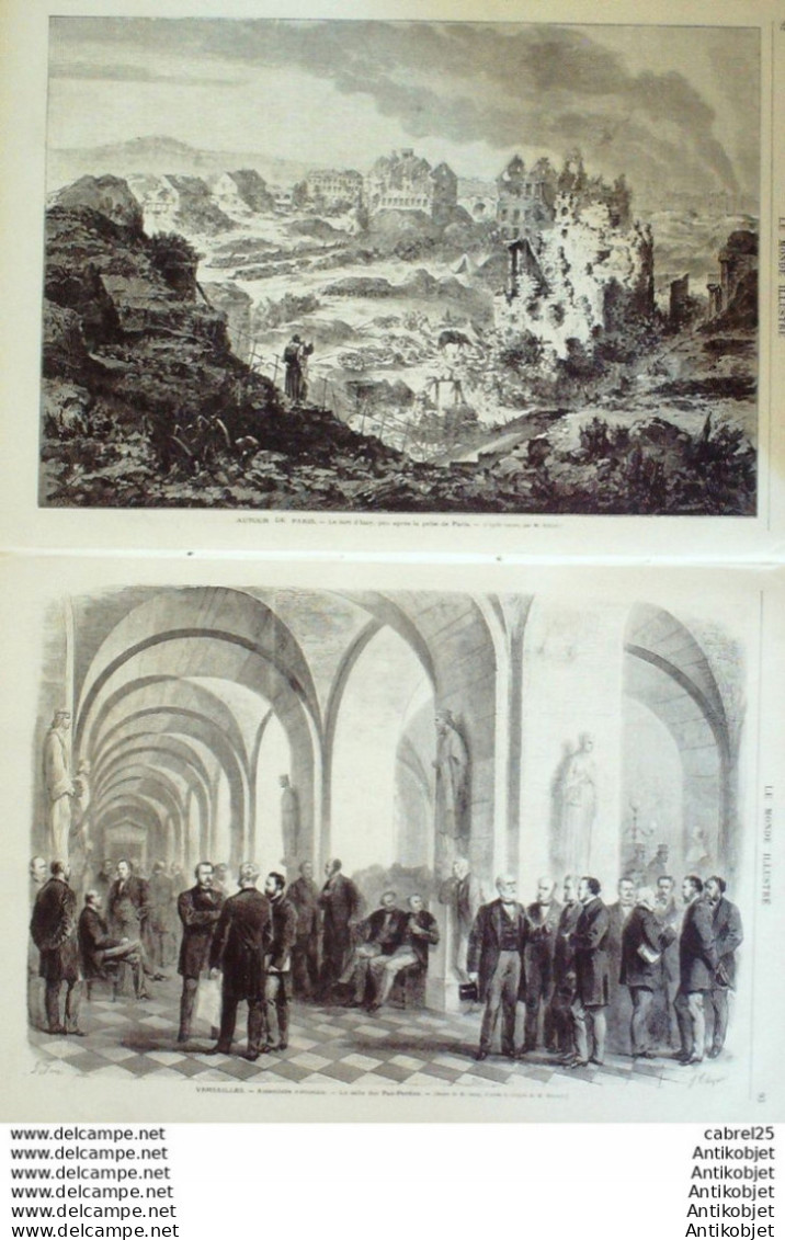 Le Monde Illustré 1871 N°747 Poitiers (86) Forbach (57) Nancy (54) Bourges (18) Nouvelle Caledonie Noumea  - 1850 - 1899