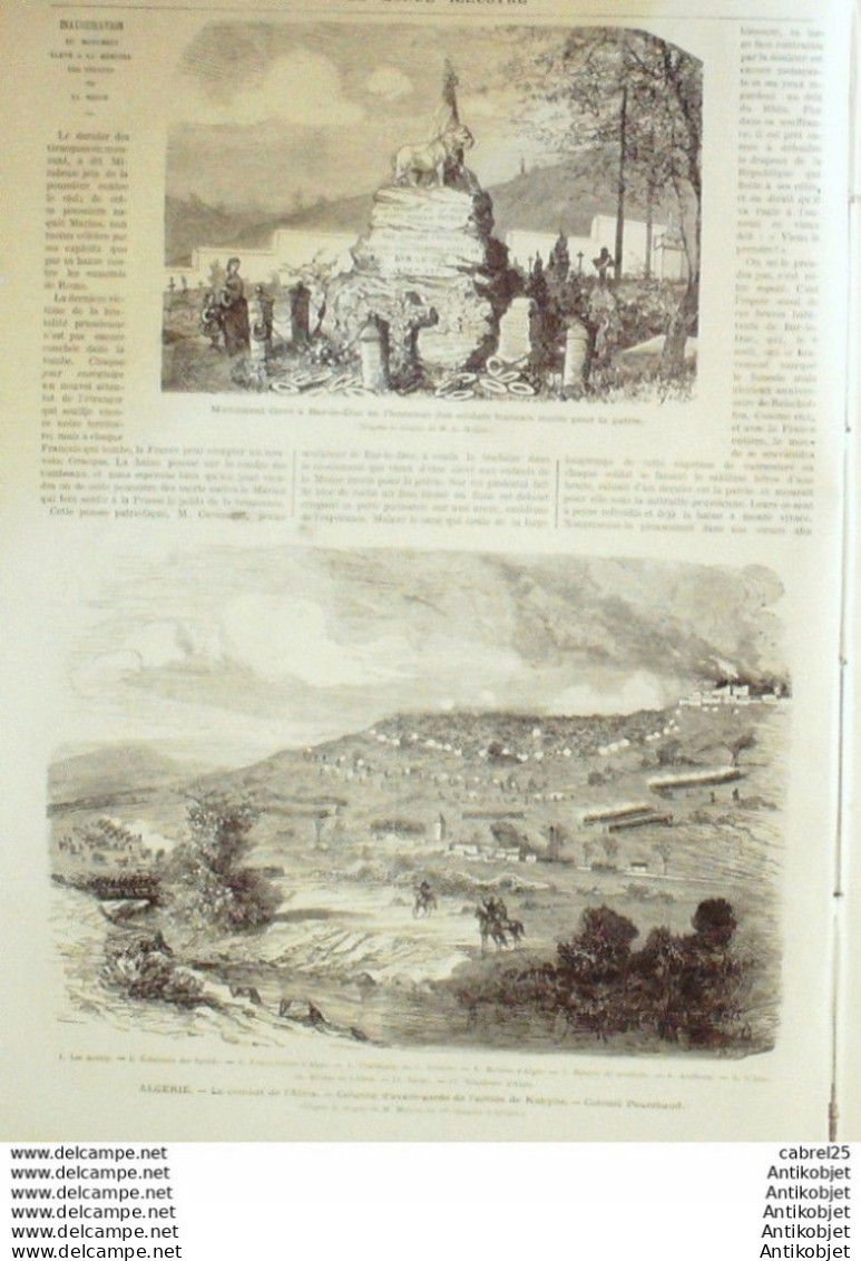 Le Monde Illustré 1871 N°750 Strasbourg (67) Reishoffen Bar Le Duc (55) Algérie Alma Italie Rome Palais Quirinal Amiens - 1850 - 1899