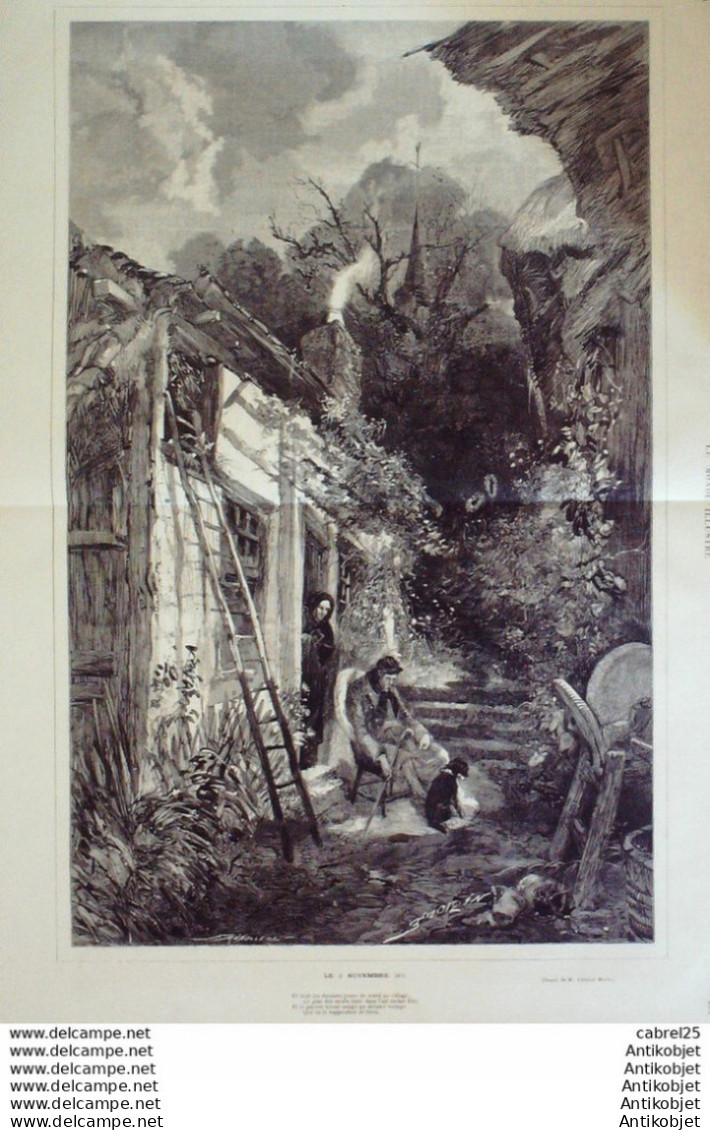 Le Monde Illustré 1871 N°760 Espagne Barcelone Turquie Contantinole Viet Nam Phare St Jacques Chili Federico Errazuziz - 1850 - 1899