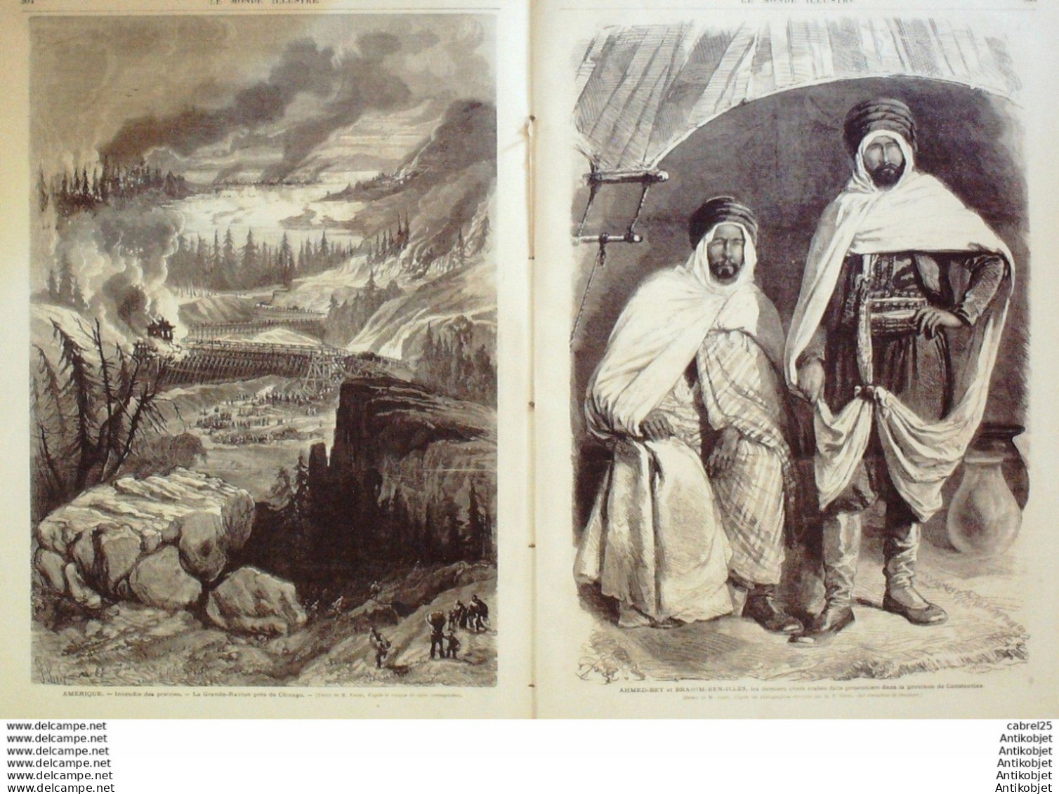 Le Monde Illustré 1871 N°761 Algerie Constantine Palestro Ahmed Bey Brahim Ben Coulmiers (45) Usa Brigham Young - 1850 - 1899