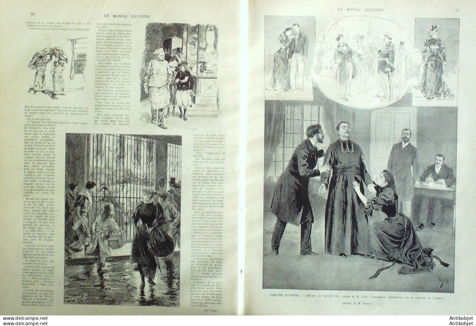 Le Monde Illustré 1893 N°1871 Berlin Mariage Prince Hesse Marguerite De Prusse Lyon (69) Dr Péan - 1850 - 1899