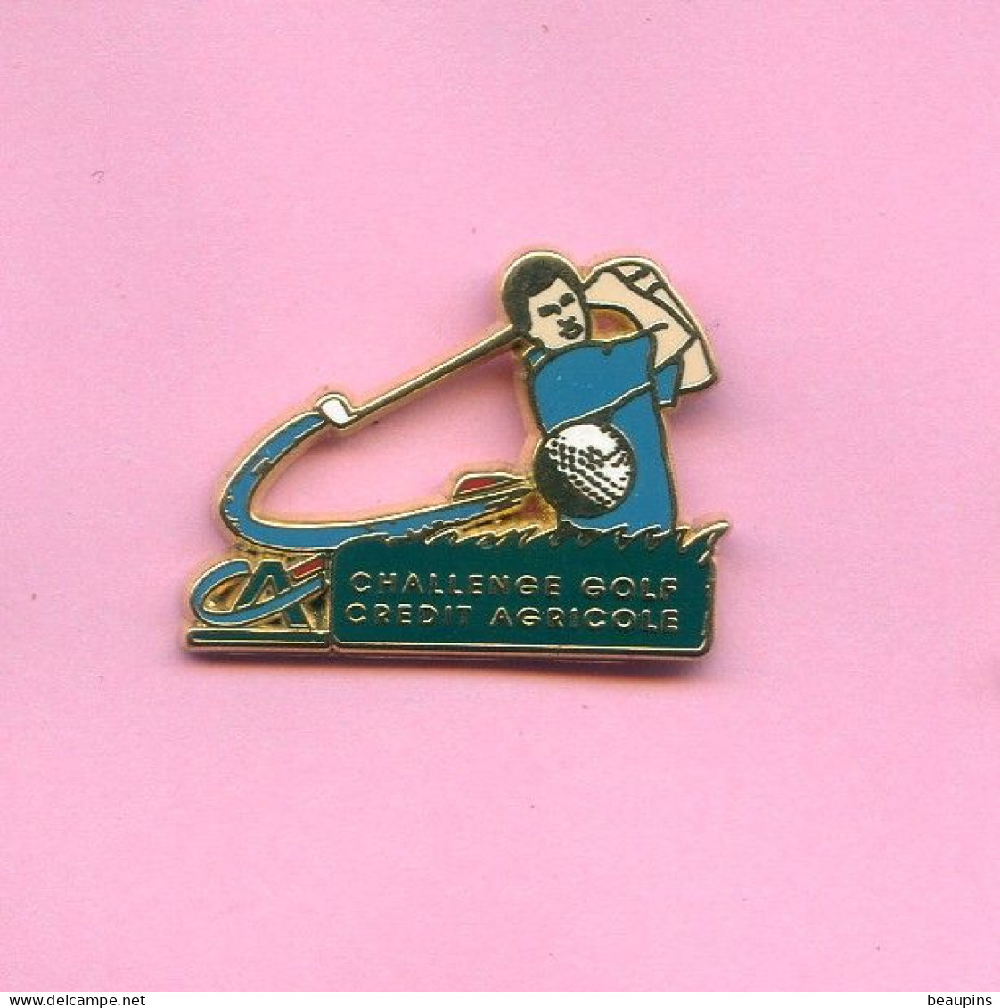 Rare Pins Golf Banque Credit Agricole Zamac Decat Fr819 - Bancos