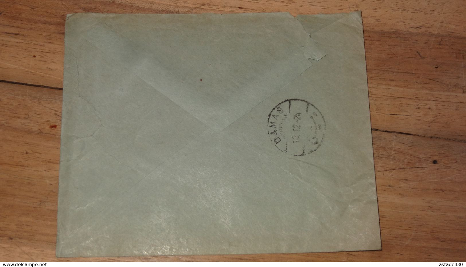 Enveloppe SYRIE,  Homs 1924 ......... Boite1 ..... 240424-198 - Briefe U. Dokumente