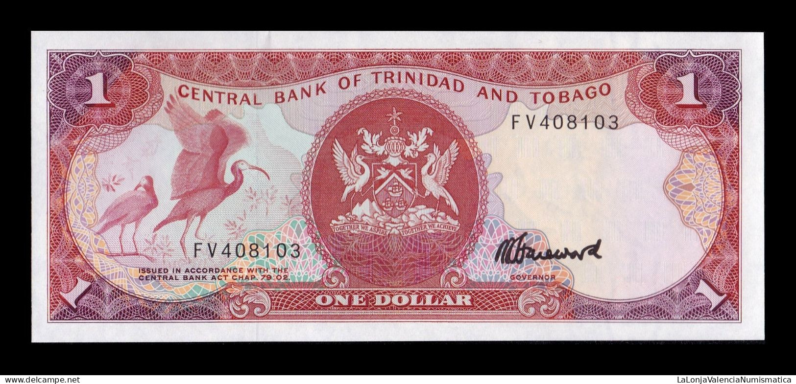 Trinidad & Tobago 1 Dollar 1985 Pick 36c Sc Unc - Trindad & Tobago