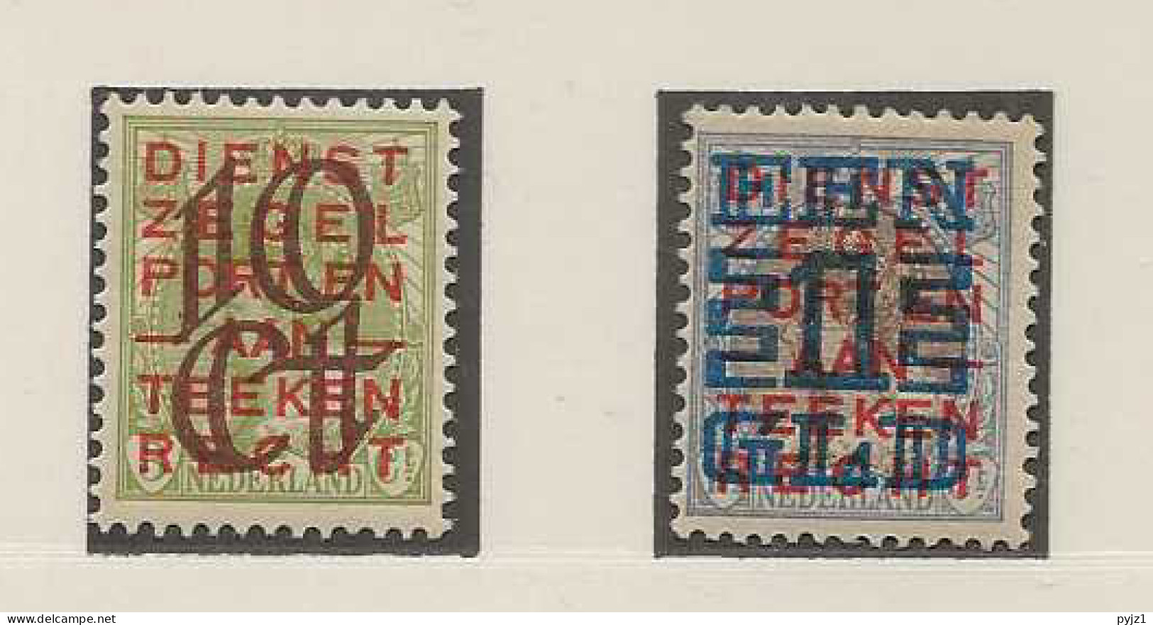 1923 MH/* Nederland NVPH 132-33 - Unused Stamps