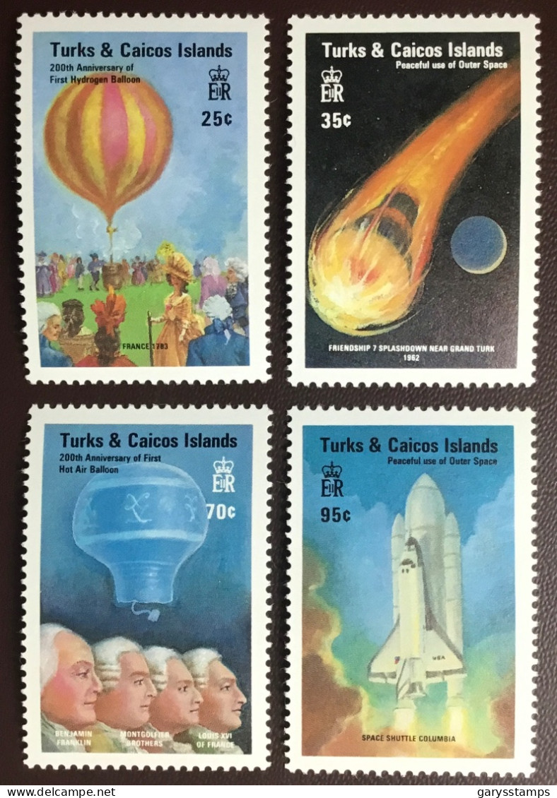 Turks & Caicos 1983 Manned Flight Outer Space MNH - Turks & Caicos