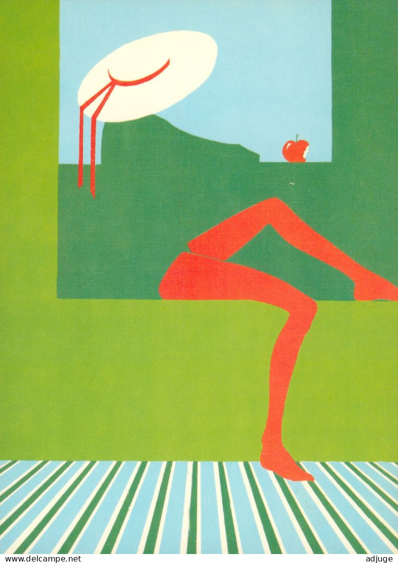 CPM- Illustrateur  Peintre Richard Akermann  " Red Stockings" "Bas Rouges" _1983_ TBE - Other & Unclassified