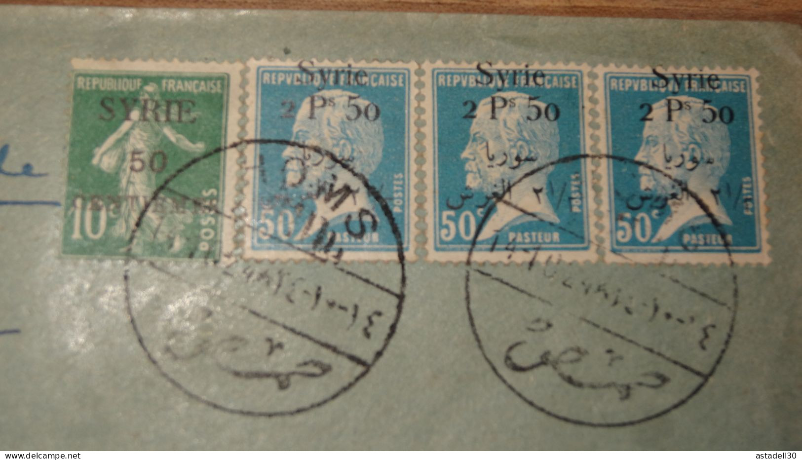 Enveloppe SYRIE, Recommandé,   Homs 1924 ......... Boite1 ..... 240424-201 - Briefe U. Dokumente