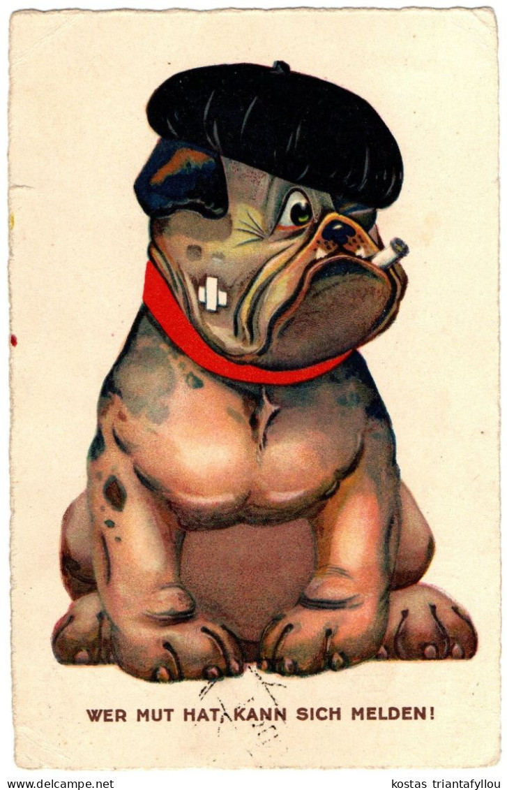 1.5.9 DOLLY SERIE GELLARO, DOG, POSTCARD - 1900-1949