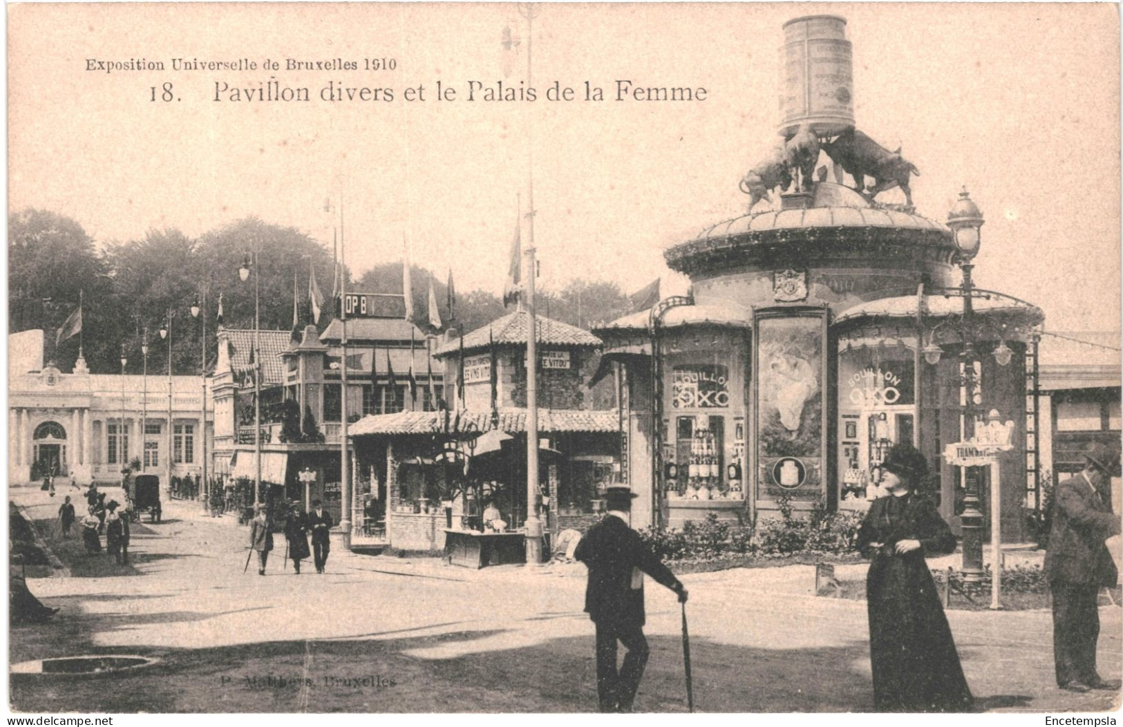 CPA Carte Postale Belgique Bruxelles Exposition De 1910 Palais De La Femme    VM80218 - Universal Exhibitions