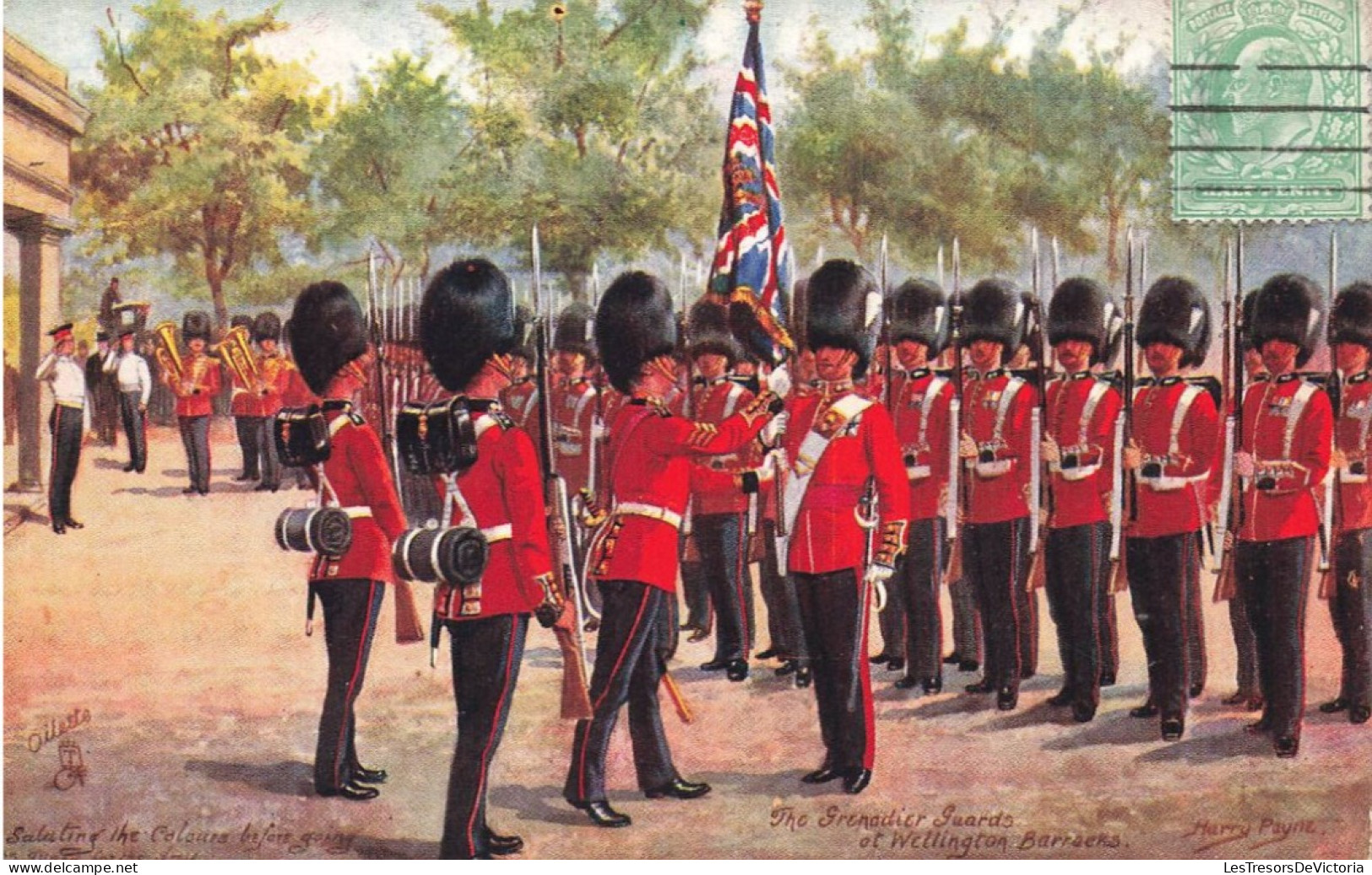 ARTS - Peintures Et Tableaux - The Grenadier Guards Of Wellington Barraens - Harry Payne - Carte Postale Ancienne - Paintings