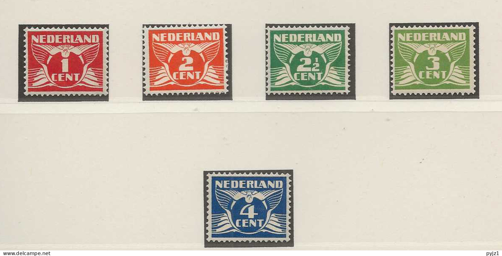 1924 MH/* Nederland NVPH 144-48 No Watermark - Nuovi