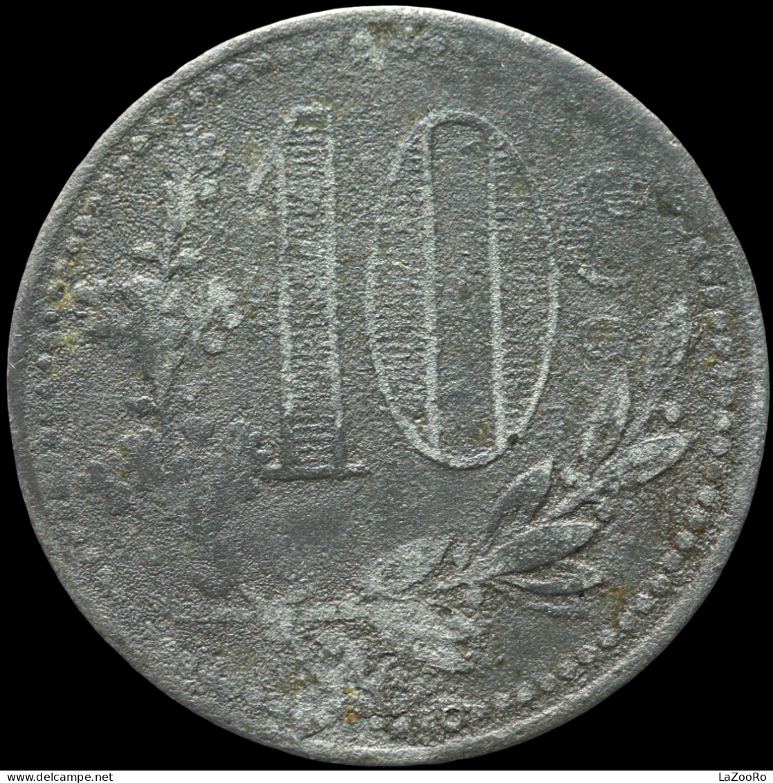 LaZooRo: Algeria 10 Centimes 1919 F Alger - Algerien