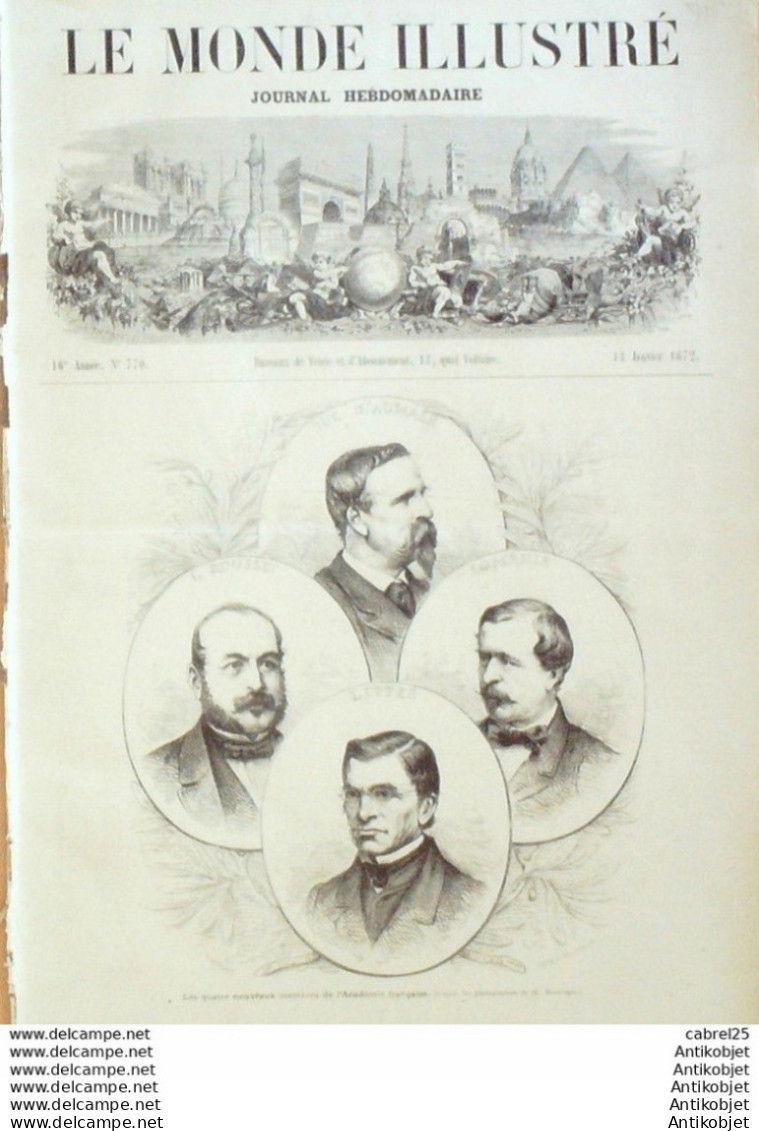 Le Monde Illustré 1872 N°770 Russie St-Pétersbourg Bapaume (62) Espagne Cadix Talavera - 1850 - 1899