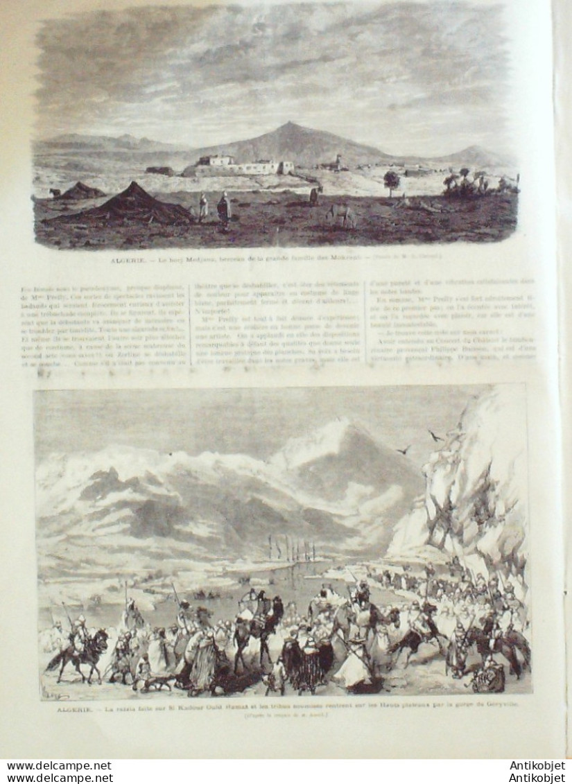 Le Monde Illustré 1872 N°777 Inde Lord Mayo Morlaix (29) Espagne Valladolid Algérie Borj Medjana Mokrani  - 1850 - 1899