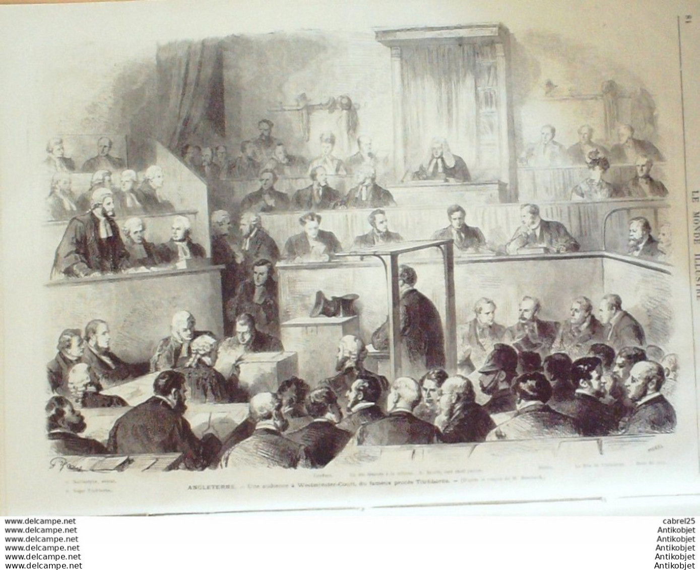 Le Monde Illustré 1872 N°774 Nice (06) Angleterre Westminster Chelsea Vincennes (94) Italie Rome  - 1850 - 1899