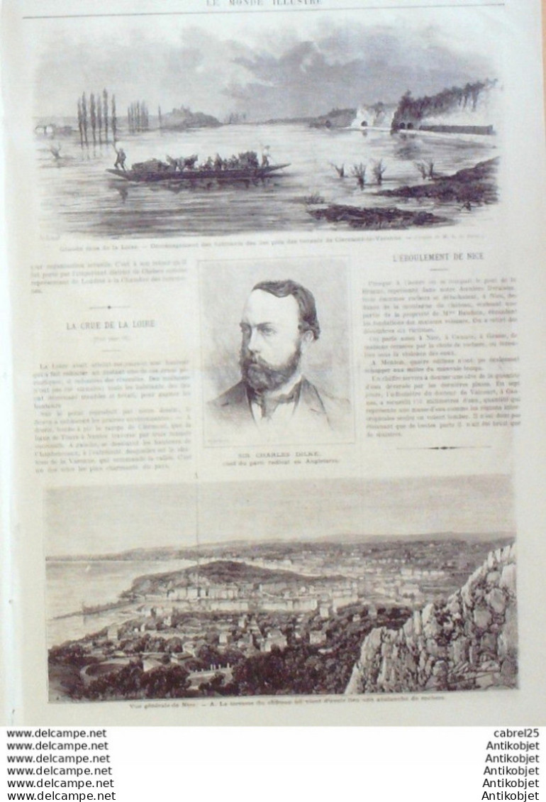 Le Monde Illustré 1872 N°774 Nice (06) Angleterre Westminster Chelsea Vincennes (94) Italie Rome  - 1850 - 1899