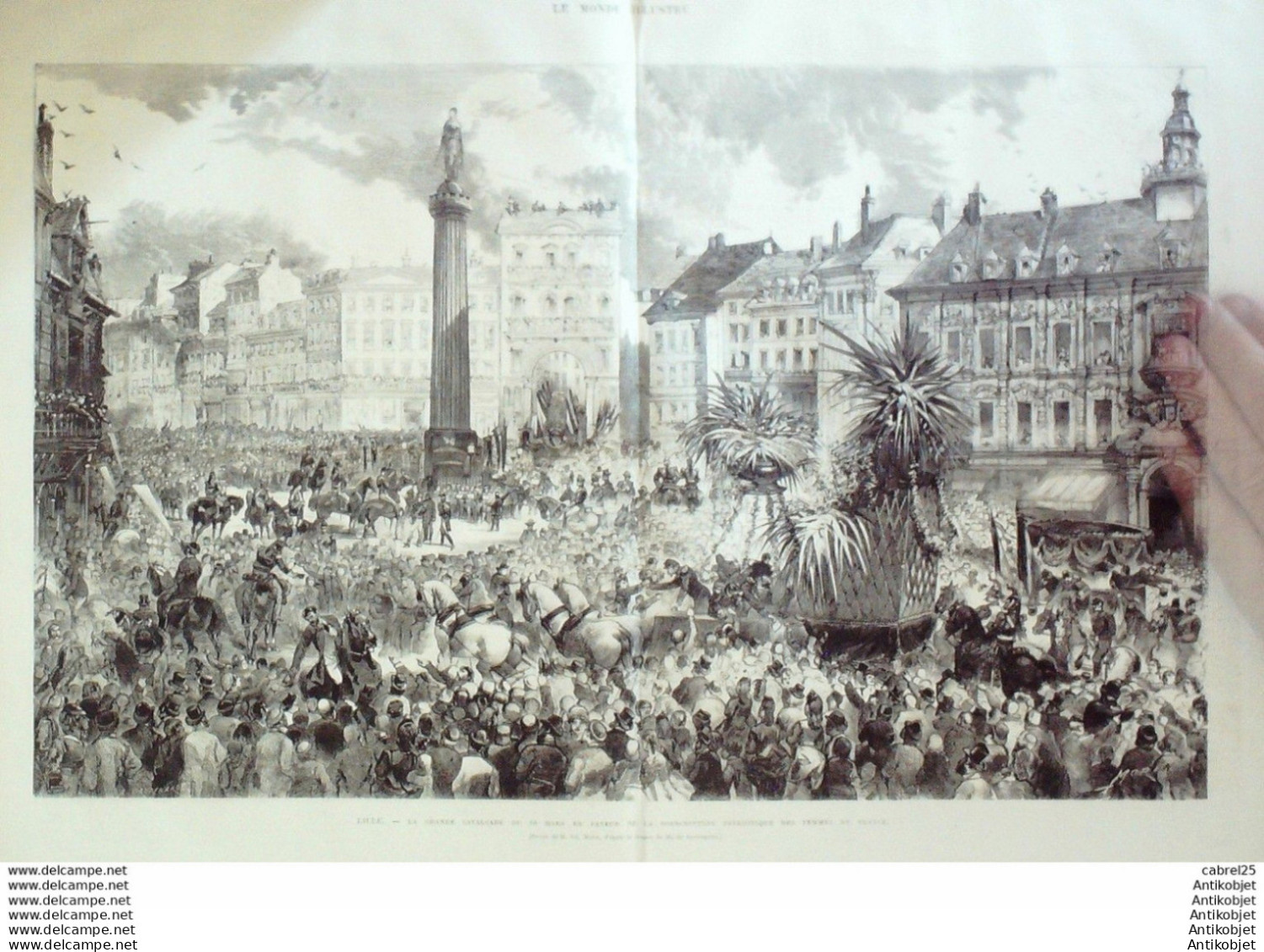 Le Monde Illustré 1872 N°780 Lille (59) Poitiers (87) Augustin Cochin Henry Regnault Alhambra - 1850 - 1899