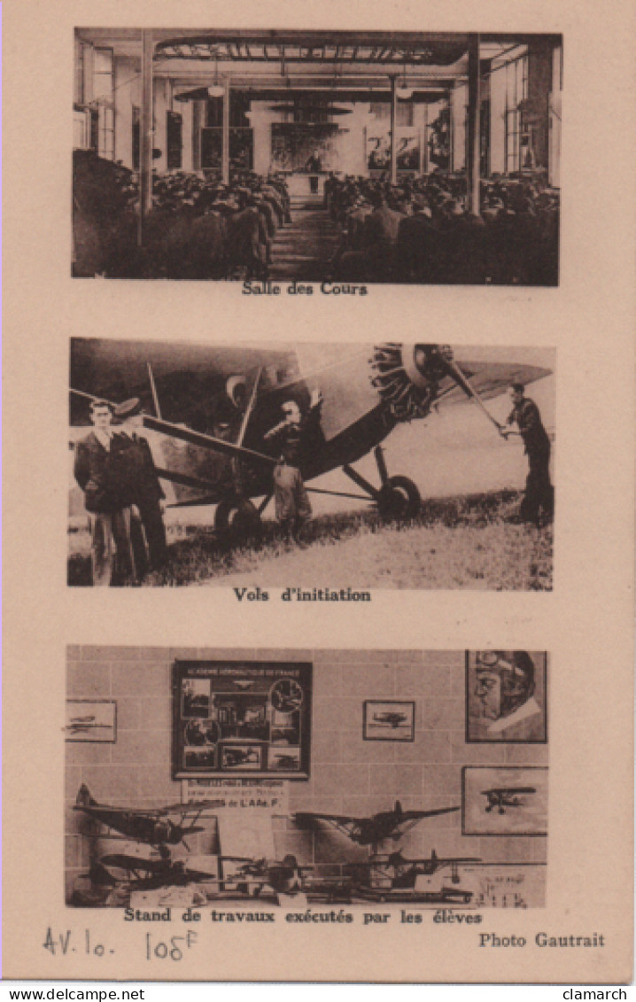 AVIATION-Académie Aéronautique De France-Salle Des Cours-Vols D'initiation -Photo Gautrais - Sonstige & Ohne Zuordnung