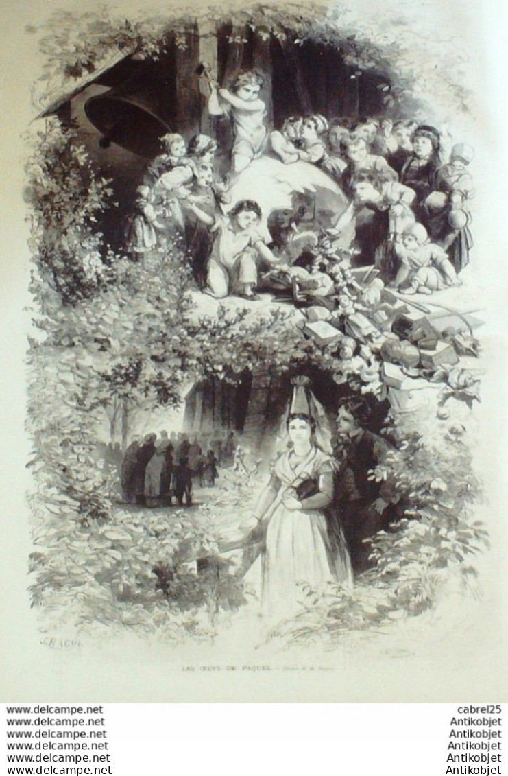 Le Monde Illustré 1872 N°781 St Sulpice Les Rameaux Au Bon Marche Henry Regnault - 1850 - 1899