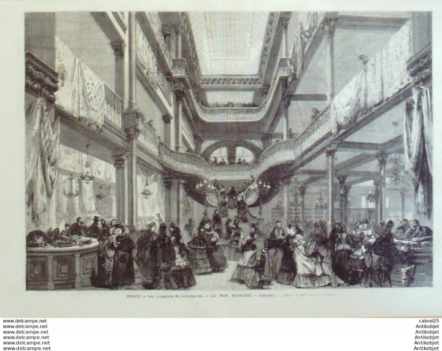 Le Monde Illustré 1872 N°781 St Sulpice Les Rameaux Au Bon Marche Henry Regnault - 1850 - 1899