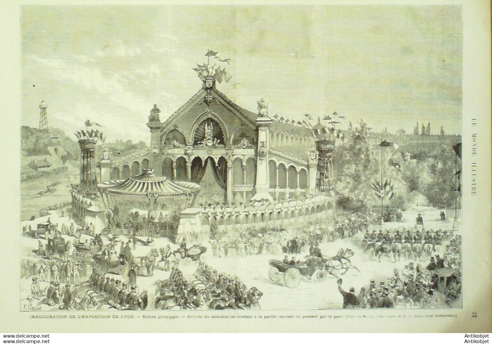 Le Monde Illustré 1872 N°797 Strasbourg (67) Kheil Suisse Genève Algérie Souf Lyon (69)  - 1850 - 1899