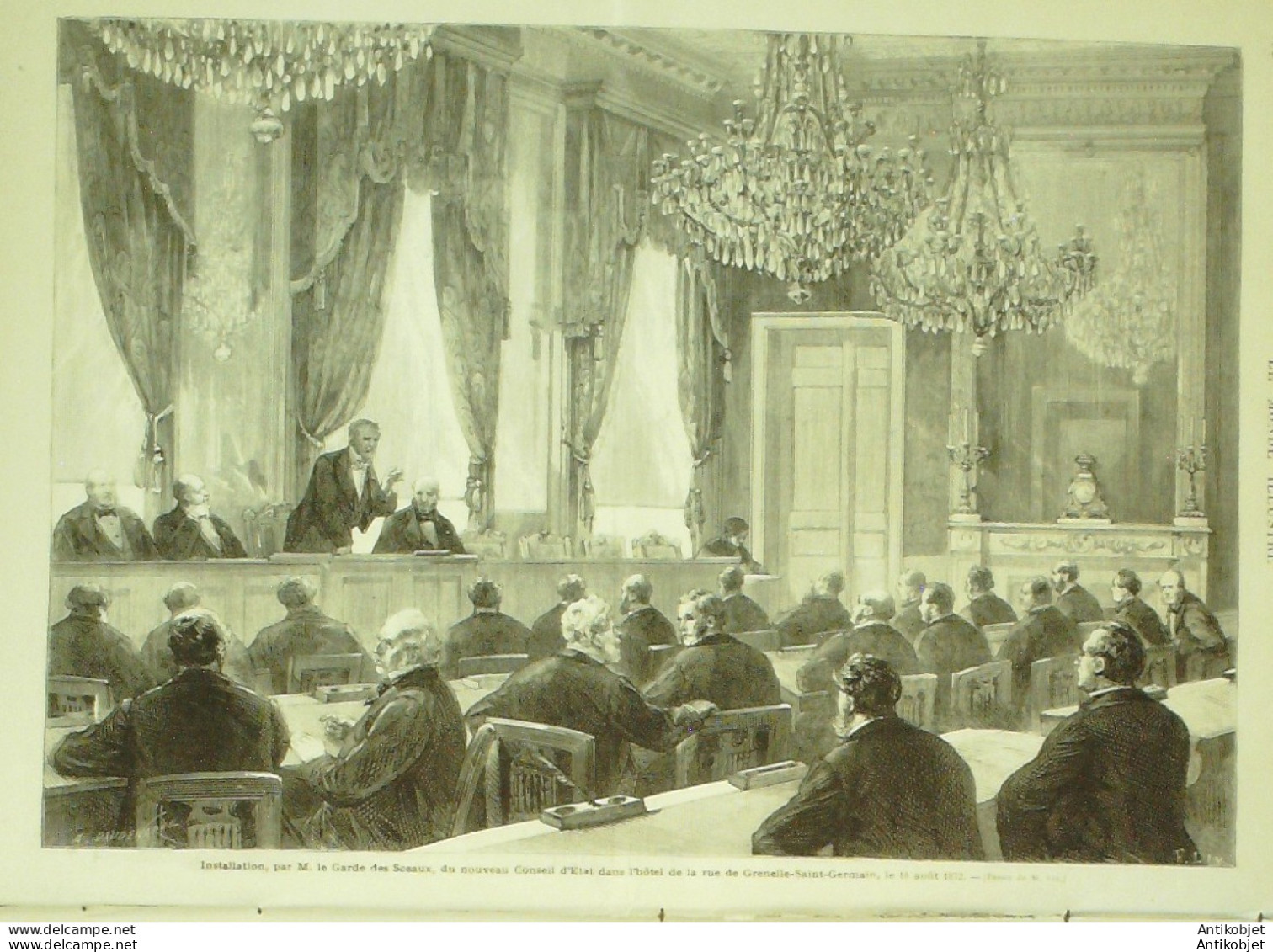 Le Monde Illustré 1872 N°801 Cherbourg (50) Naufrage Du Caroline Cochinchine Saîgon Annamites  - 1850 - 1899