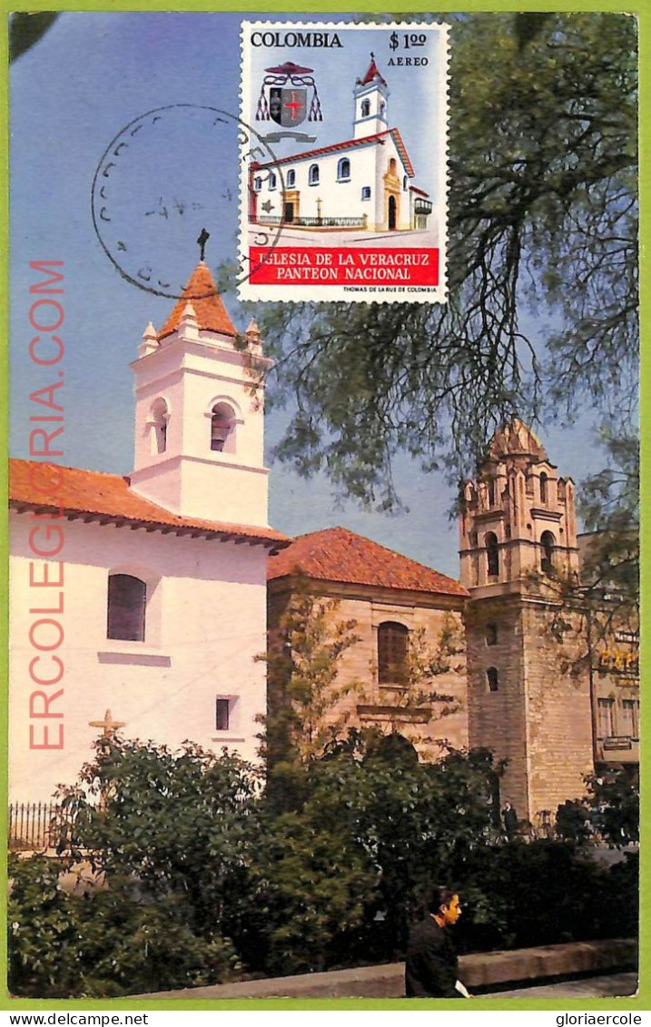 Ad3270 - COLOMBIA - Postal History - MAXIMUM CARD - 1964 - ARCHITECTURE - Otros & Sin Clasificación