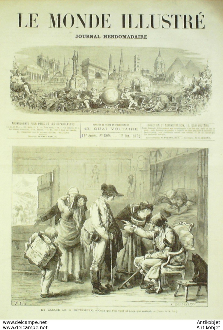 Le Monde Illustré 1872 N°809 Suède Stockholm Oscar II Belgique Gand Bruxelles  - 1850 - 1899