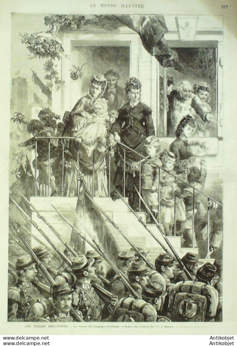 Le Monde Illustré 1872 N°815 Billancourt (92) Reims (51) Angleterre Hyde Park Turquie Constantinople - 1850 - 1899