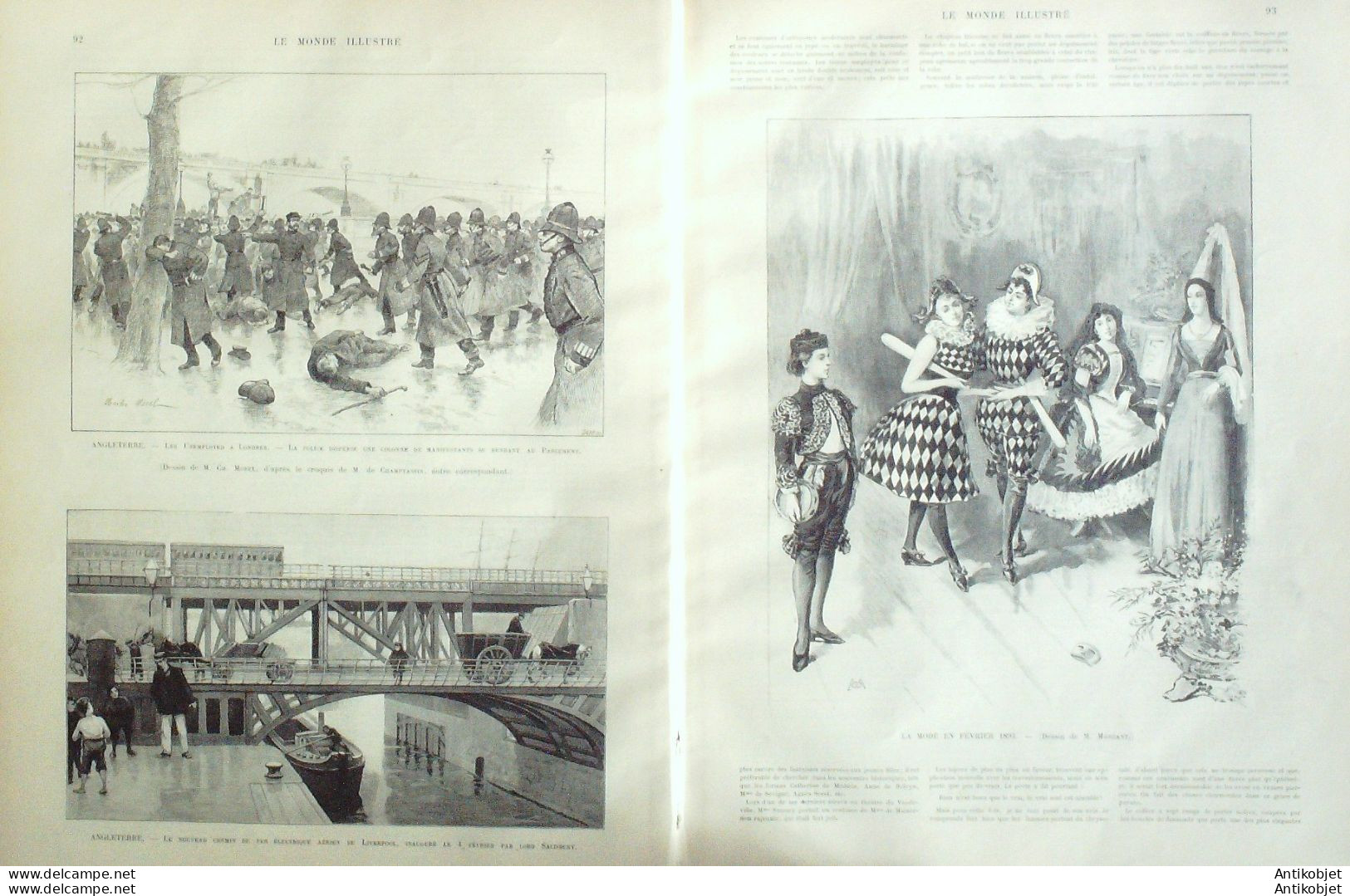 Le Monde Illustré 1893 N°1872 Marseille (13) îles Hawaiii Honolulu Monte-Carlo Liverpool - 1850 - 1899