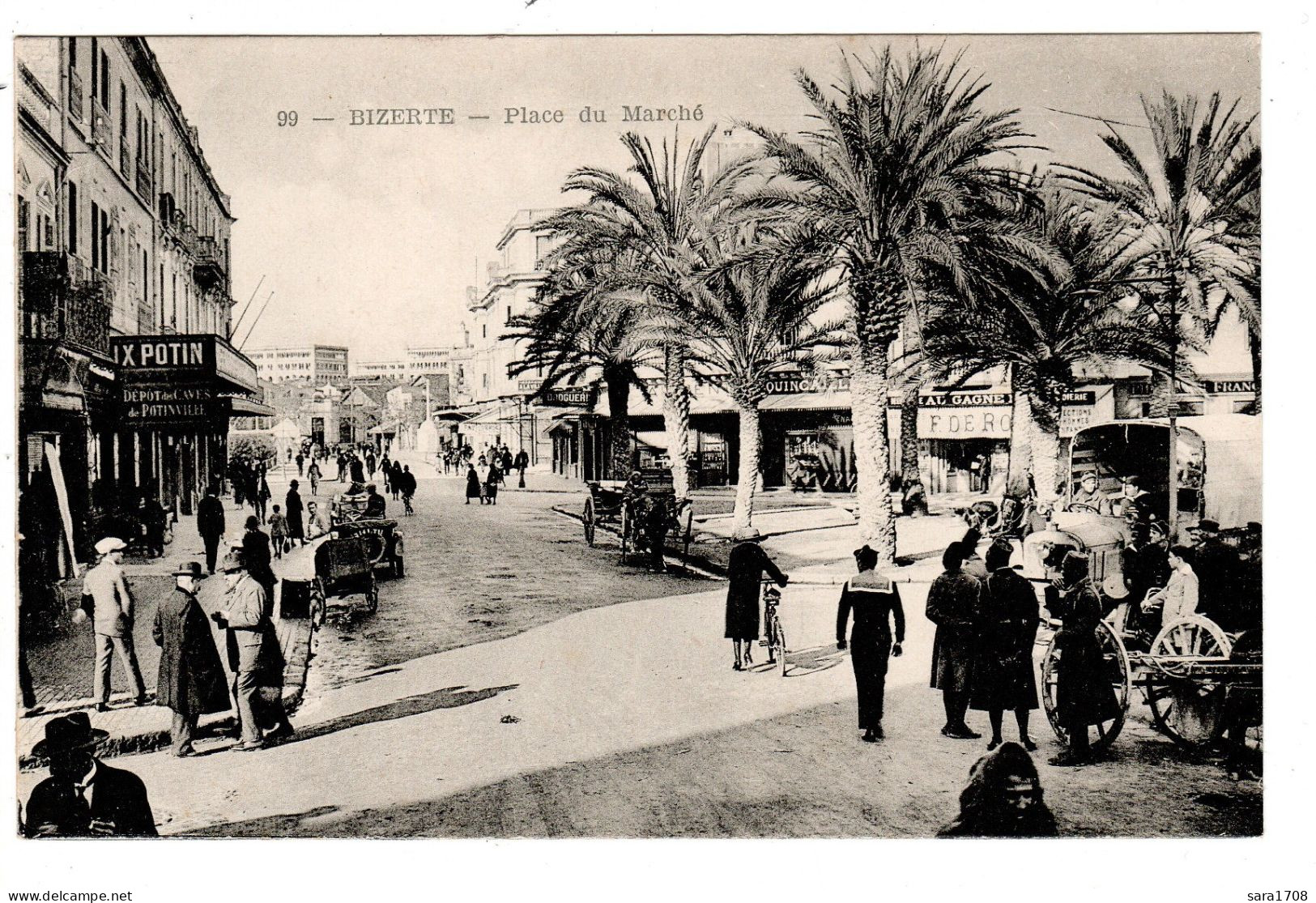BIZERTE, Place Du Marché. - Tunesië