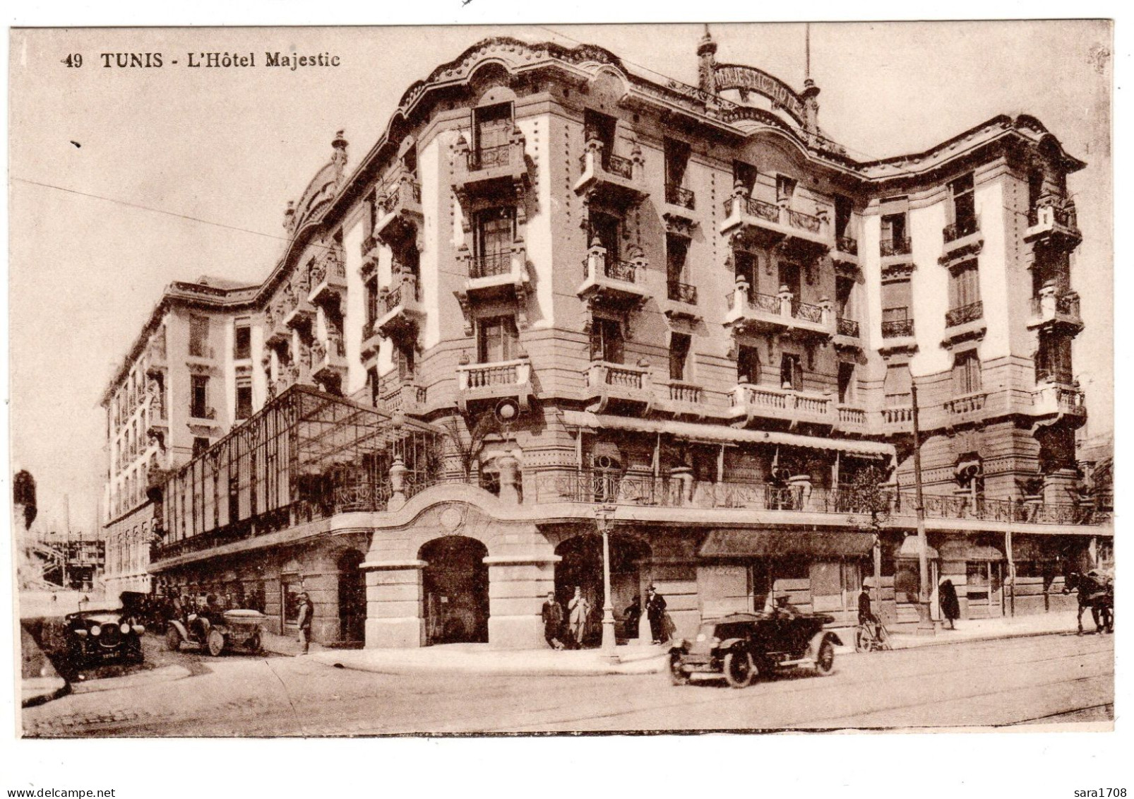 TUNIS, L'Hôtel Majestic. - Tunesië