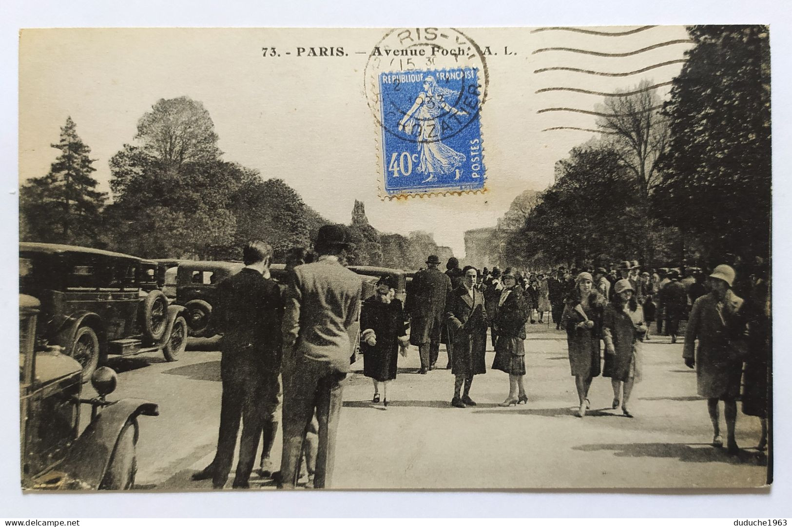 CPA. 75.Paris. Avenue Foch - Champs-Elysées