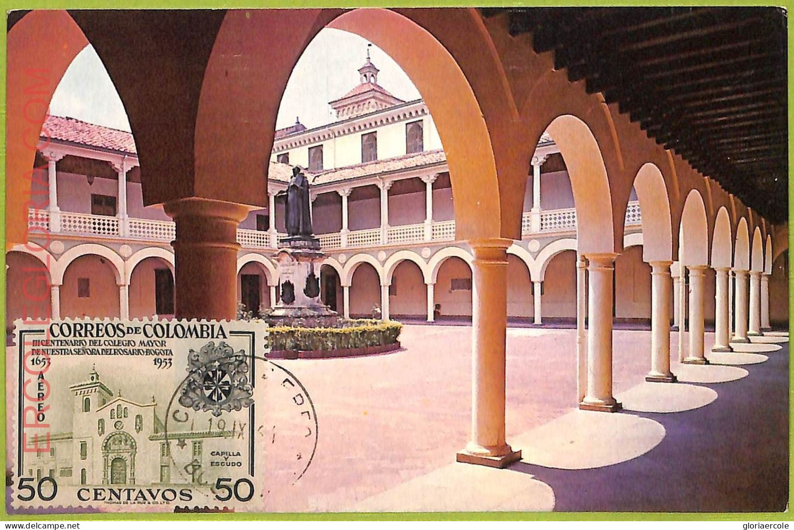 Ad3272 - COLOMBIA - Postal History - MAXIMUM CARD - 1964 - ARCHITECTURE - Otros & Sin Clasificación