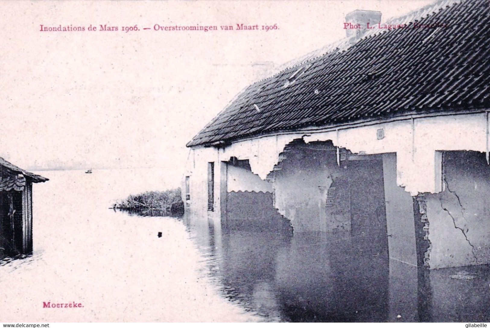 Hamme -  MOERZEKE -  Inondations De Mars 1906 - Overstroommingen Van Maart 1906 - Hamme