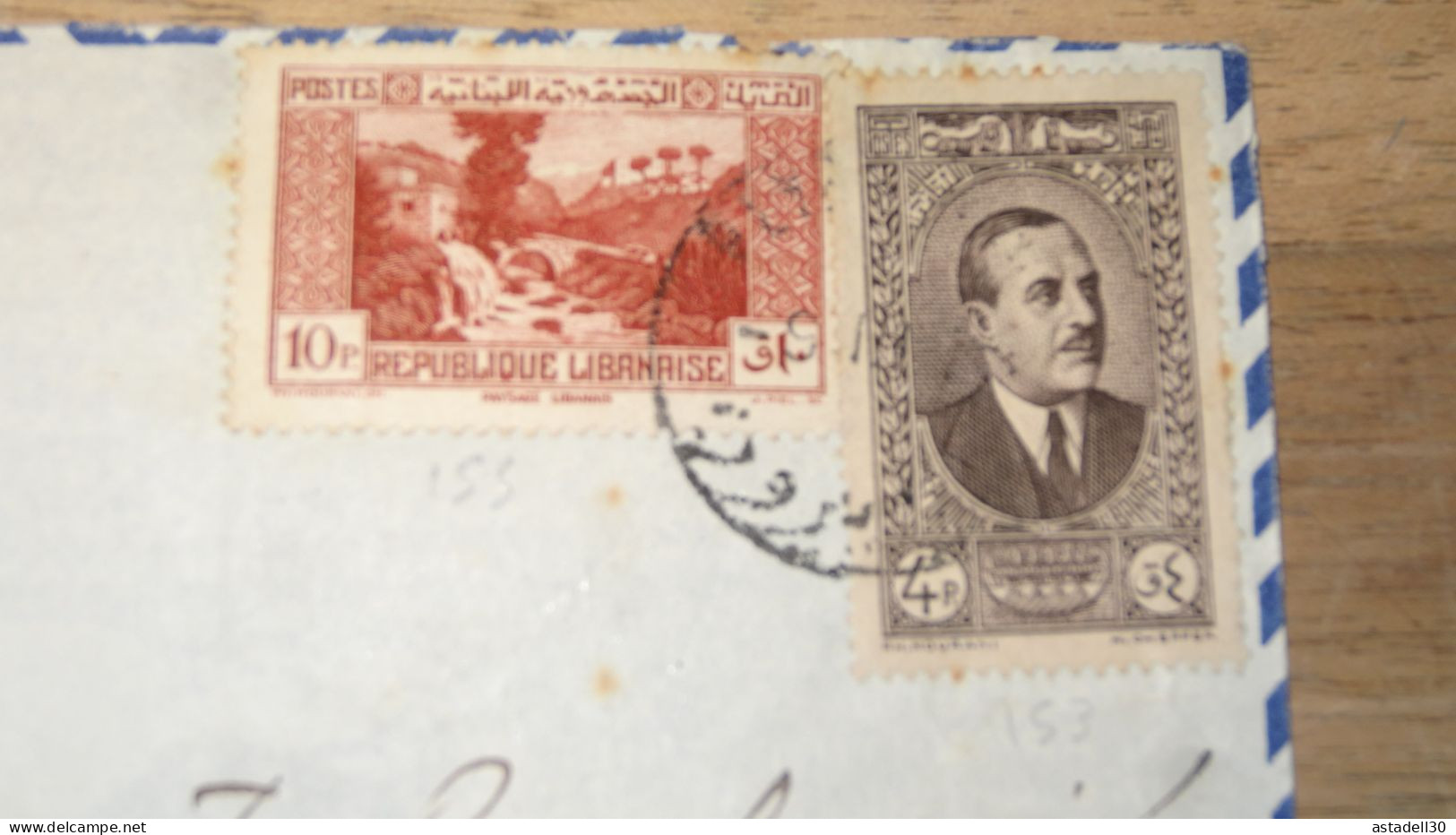 Enveloppe  LIBAN, Air France,  1938 ......... Boite1 ..... 240424-206 - Libano