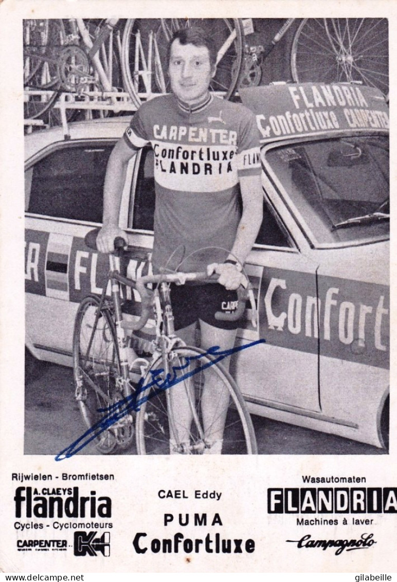 Cyclisme - Coureur Cycliste  EDDY CAEL - Team Carpenter Flandria - Dedicace - Wielrennen