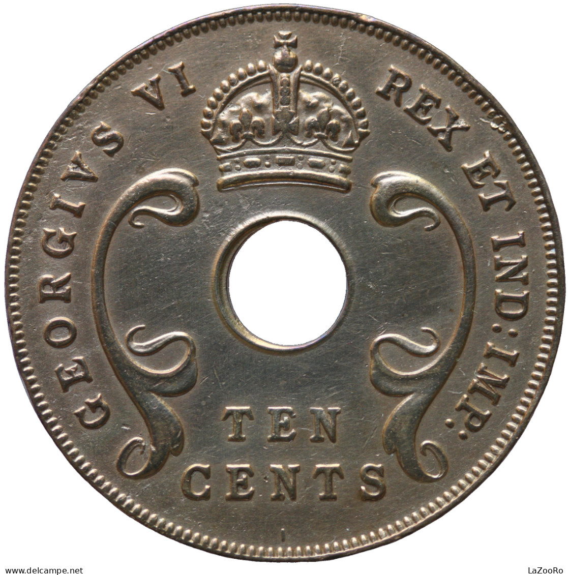 LaZooRo: East Africa 10 Cents 1941 I XF / UNC - Colonie