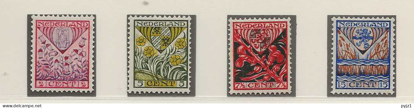 1927 MH/* Netherlands NVPH 208-11 - Unused Stamps
