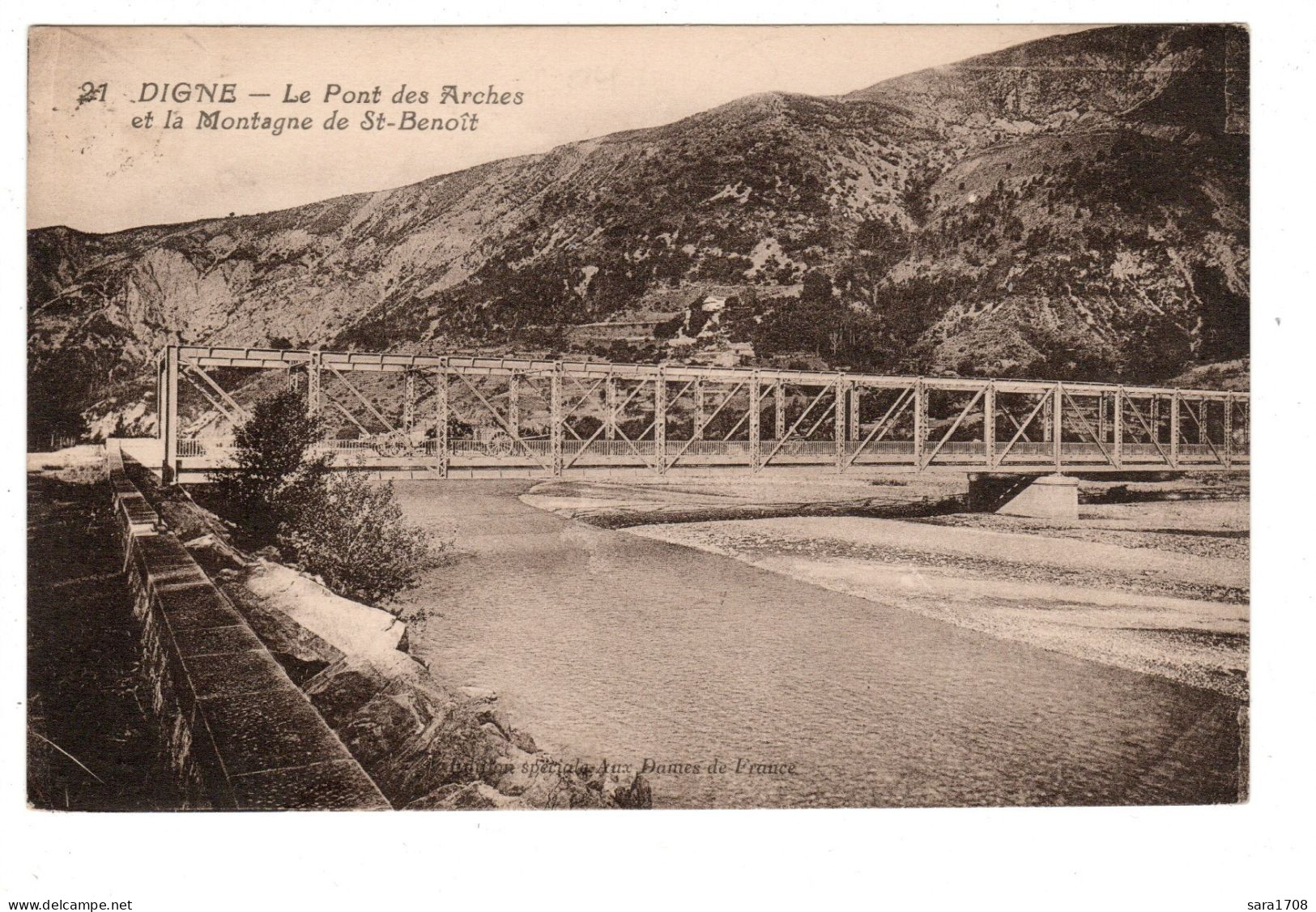 04 DIGNE, Le Pont Des Arches Et Saint Benoit, - Digne