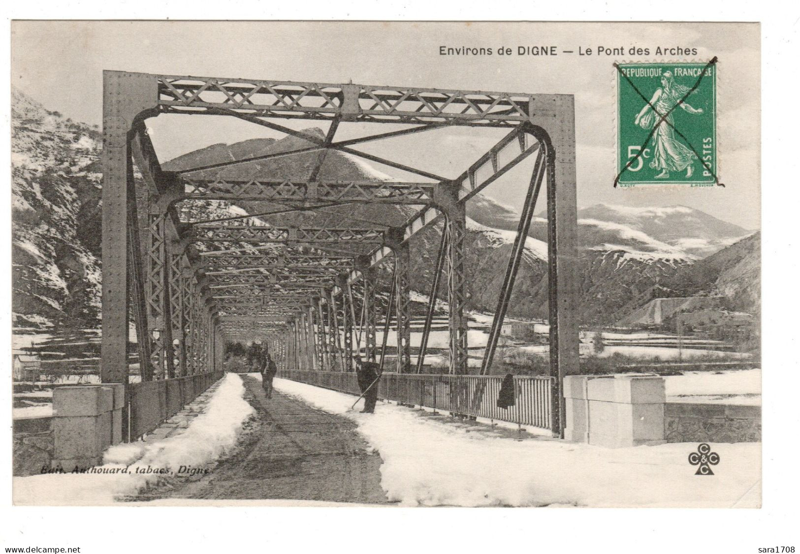 04 DIGNE, Le Pont Des Arches, Dénéigement. 2 SCAN. - Digne