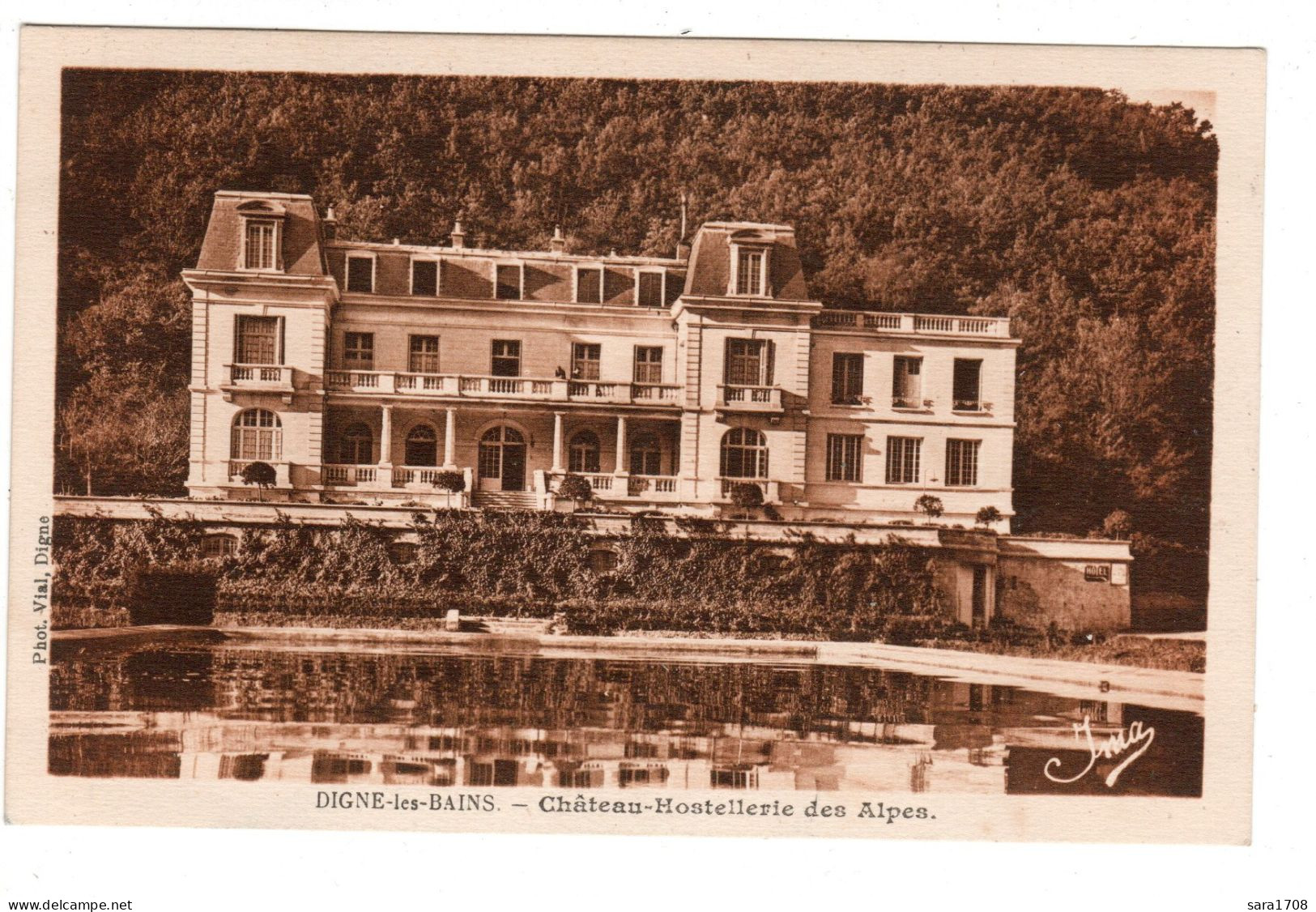 04 DIGNE, Château Hostellerie Des Alpes, 2 SCAN. - Digne